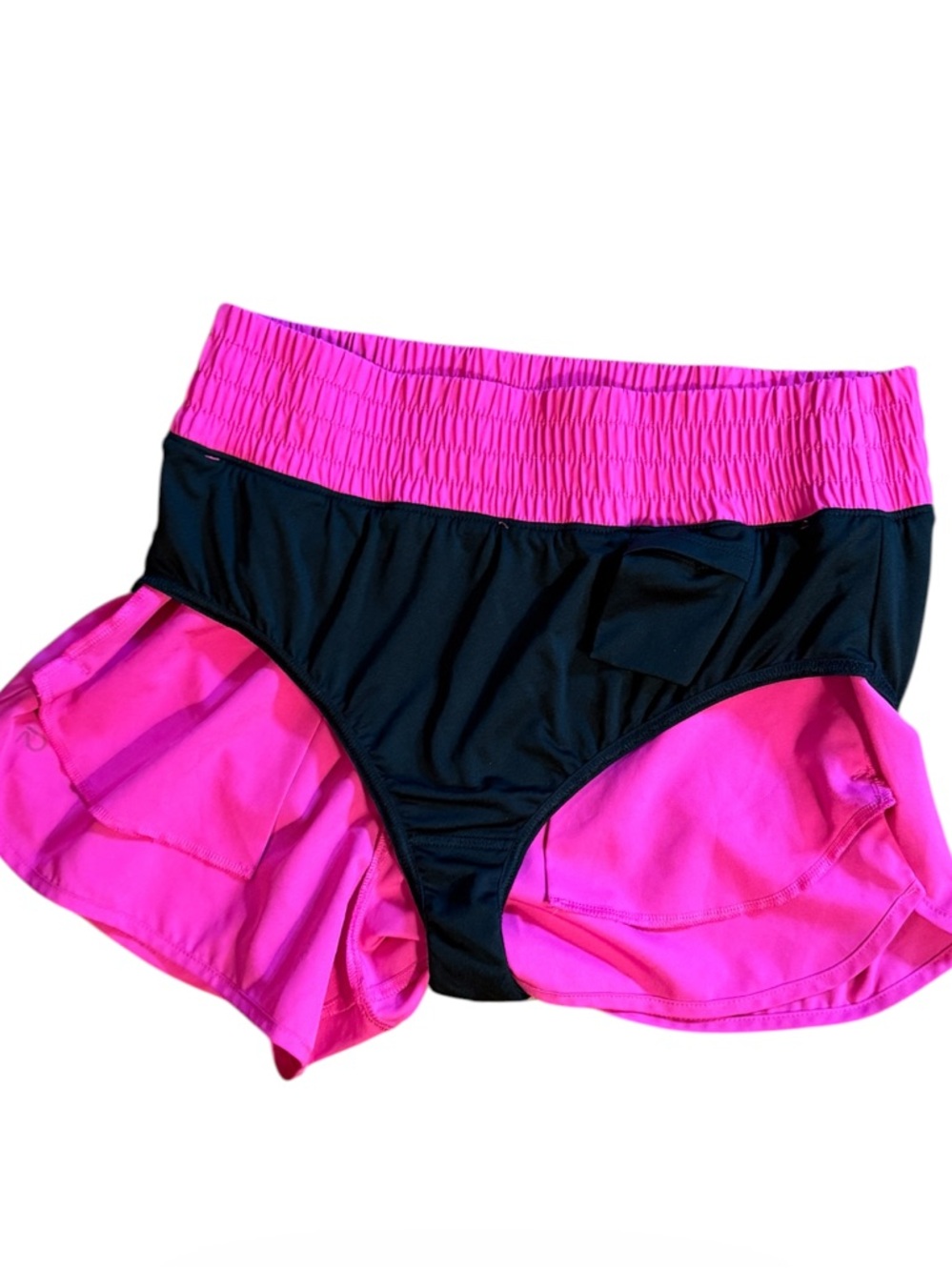 GapFit High Rise Running Shorts Hot Pink Breathable Athletic Barbiecore Large - Picture 5 of 11
